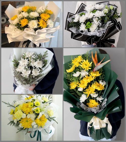 河南南阳卧龙区潦河坡镇榆树庄村白事花束代送